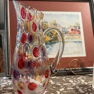 Colorful Glass Art Vase